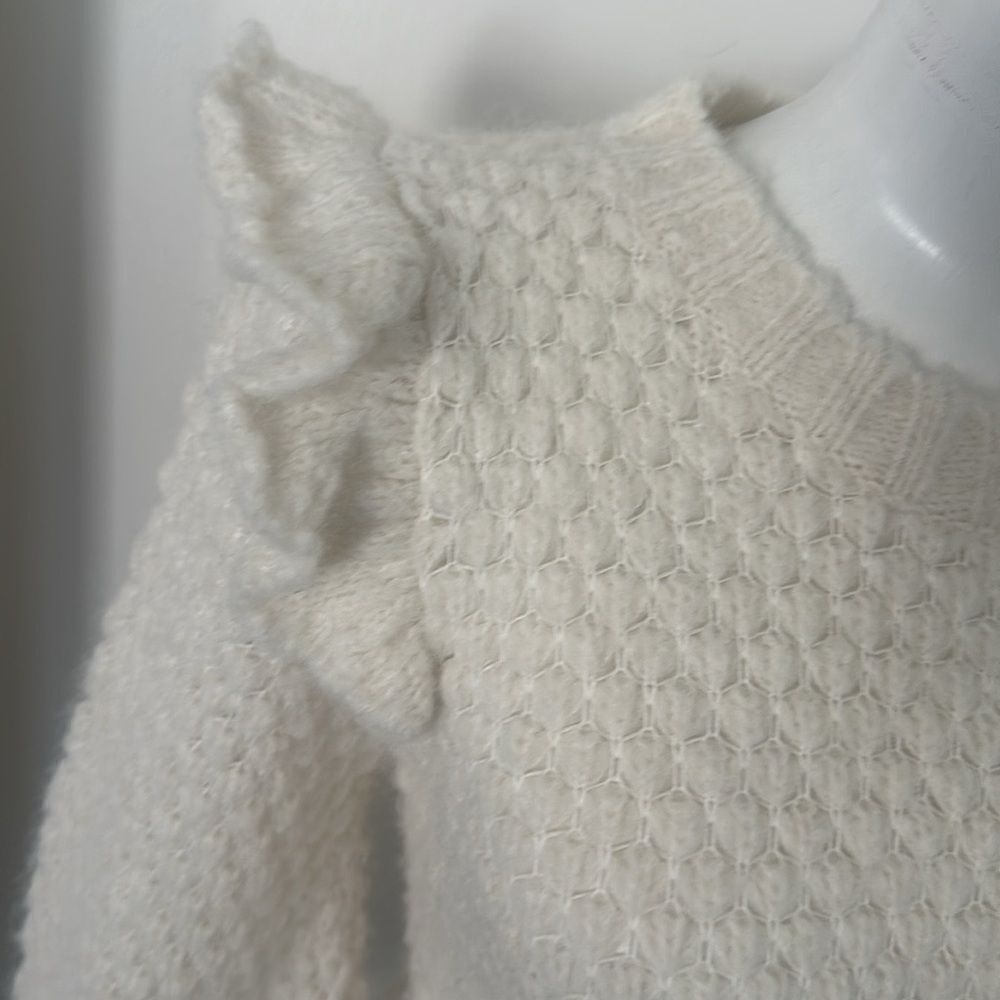 St. Roche Candy Alpaca Sweater-Ivory S - Picture 3 of 9